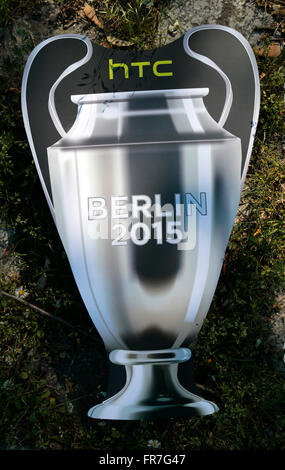 Logo das des 'Champions League FIFA", Berlin. Banque D'Images