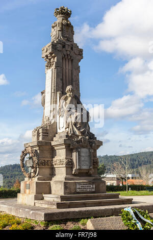 Paseo de las Letras Gallegas. Le Parque de la Alameda. Santiago de Compostela. Banque D'Images