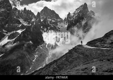 Donnant sur l'homme pâle pointe San Martino, SudTirol Banque D'Images