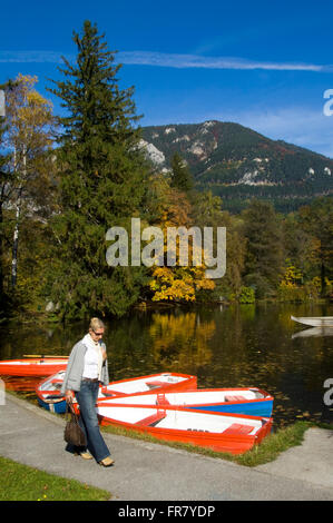 Österreich, Semmering, Reichenau an der Rax, voir beim Kurpark. Banque D'Images