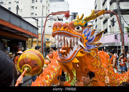 Célébration du Nouvel An chinois - nombre 4711 - l'année du serpent de l'eau Banque D'Images