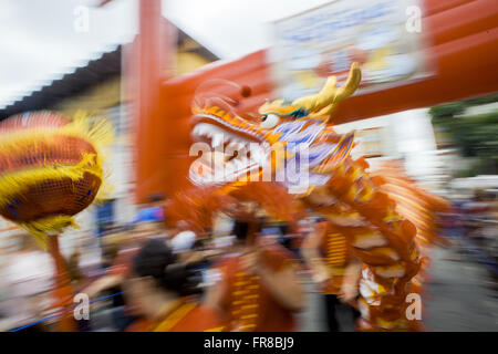 Célébration du Nouvel An chinois - nombre 4711 - l'année du serpent de l'eau Banque D'Images