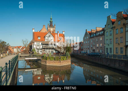 Aftenoon à Miller's House (Dom Mlynarza) dans la vieille ville de Gdansk, Pologne. Banque D'Images