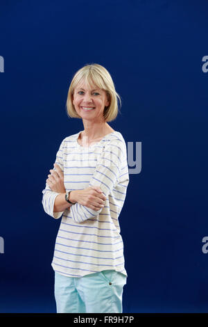 Edinburgh International Book Festival 2013 portrait de Kate Mosse à Charlotte Square Garden Pic par Pako Mera Banque D'Images