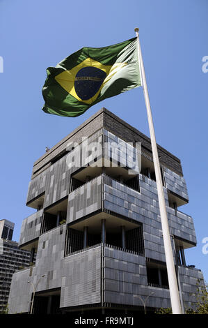 Bâtiment du siège de Petrobras dans le centre-ville de Rio de Janeiro Banque D'Images