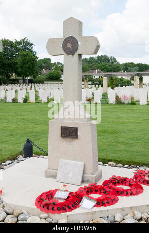 La 6e Division aéroportée à Ranville Cemetery, Normandie, France. Banque D'Images