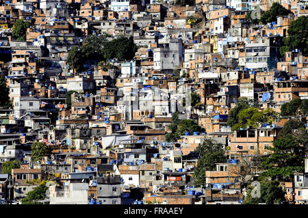 Da Favela Rocinha - São Conrado - quartier de la capitale du sud Banque D'Images