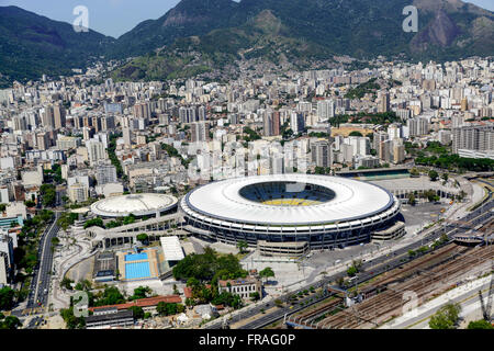 Complexe Sportif Maracana Maracana - stades, Maracanazinho et aqueux Julio Delamare Banque D'Images