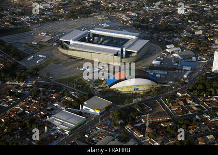 Vue aérienne de l'Arena Pantanal Banque D'Images