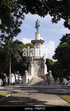 Monument au général Gurjão en Dom Pedro II Square - l'artiste&# 39;s travailler Germano José de Salles Banque D'Images