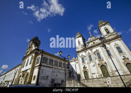 Carmo couvent et l'Église à côté de l'Eglise du troisième ordre de Notre Dame du Mont Carmel à Banque D'Images