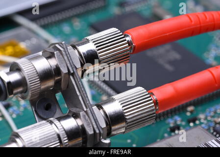 Libre de communication optique connecteurs Banque D'Images