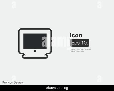 L'icône TV / Télévision Design Design / Icône Icône numérique / web / Icône Icône Icône simple / Résumé / Digital Art Icon Illustration de Vecteur