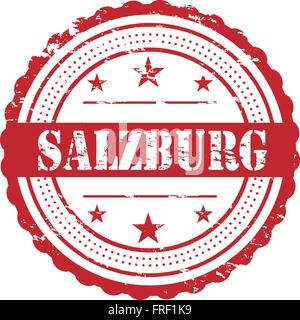 Salzburg City Grunge Stamp Cote Illustration de Vecteur