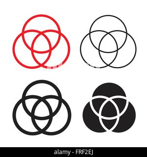 Symboles de la Trinité Holly catholique Illustration de Vecteur