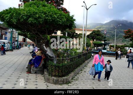 ' La Samaritana Square ' à HUANCABAMBA. .Département de Piura au Pérou Banque D'Images