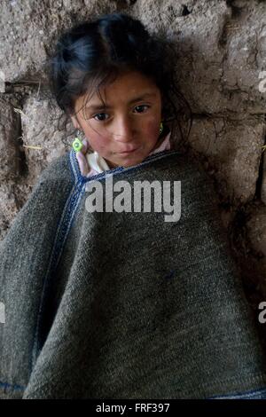 Façon de Laguna Negra - El Porvenir - village Las Huaringas ' ' de HUANCABAMBA. .Département de Piura au Pérou Banque D'Images