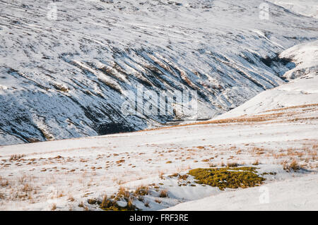Une vue d'hiver à l'ensemble de Fossdale Gill dans le Yorkshire, Angleterre Banque D'Images