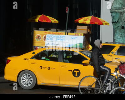 New York City taxi Banque D'Images