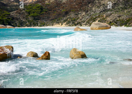 Deux peuples Bay Albany Western Australia. L'une des plus belles plages de l'Australie est très. Banque D'Images