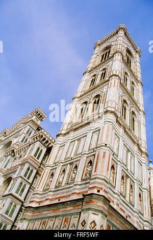 Le clocher de la Cathédrale, Florence, Italie, Europe Banque D'Images