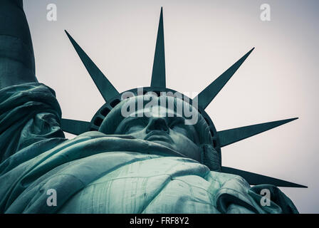 La Statue de la liberté, Liberty Island, New York City, USA. Banque D'Images