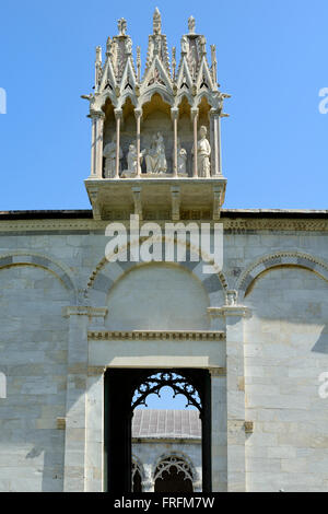 Entrée au cimetière Camposanto, recluse, Pise, Toscane, Toscane, Italie, Europe Banque D'Images