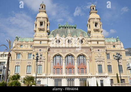 La station façade du Casino Monte Carlo à Monaco, France Banque D'Images