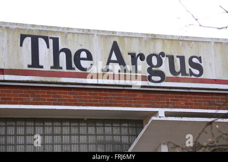 L'ancien Hollingbury bureaux du journal Argus Brighton Banque D'Images