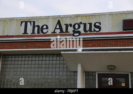 L'ancien Hollingbury bureaux du journal Argus Brighton Banque D'Images