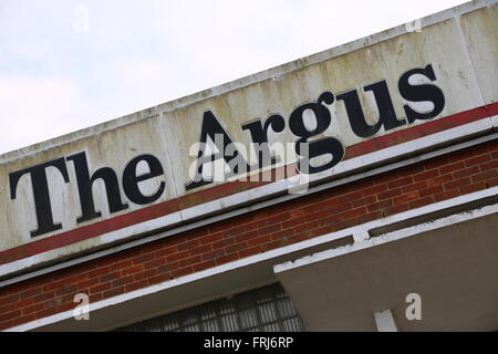 L'ancien Hollingbury bureaux du journal Argus Brighton Banque D'Images