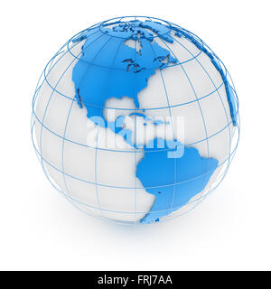 Carte du monde , c'est un calculateur générée et 3d rendu photo. Banque D'Images