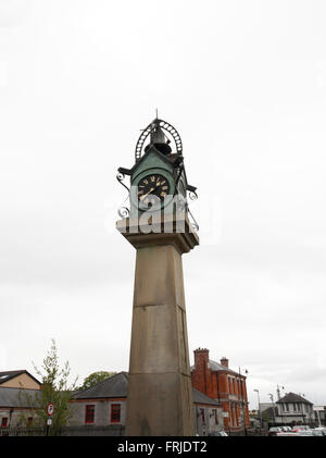 L'horloge de la ville, Carrick-on-Shannon, County Leitrim, Ireland Banque D'Images