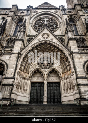 Église Cathédrale de Saint John the Divine, à New York City, USA. Banque D'Images