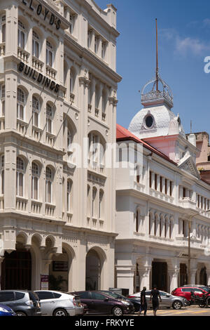 Sri Lanka, Colombo, Janadhipathi Mawatha, fort élégant, bâtiments de l'époque coloniale restaurée Banque D'Images