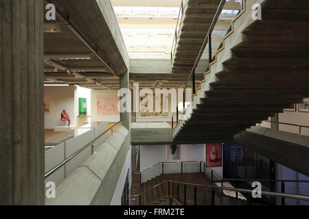 Vue de l'intérieur du Musée d'art Kunsthaus de Zurich, Zurich, Suisse Banque D'Images