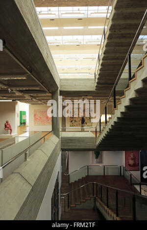 Vue de l'intérieur du Musée d'art Kunsthaus de Zurich, Zurich, Suisse Banque D'Images