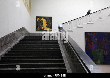 L'escalier principal du Kunsthaus de Zurich, le musée des beaux-arts de Zurich Suisse Banque D'Images