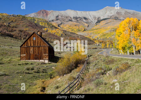 Scène d'automne près de Telluride, Colorado Banque D'Images