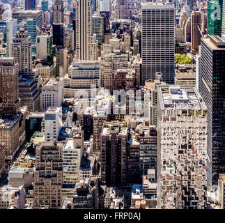 Les bâtiments de la ville de New York, USA. Banque D'Images