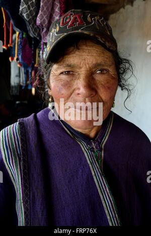 El Porvenir village - Façon de Laguna Negra ' Las Huaringas ' à HUANCABAMBA. .Département de Piura au Pérou Banque D'Images