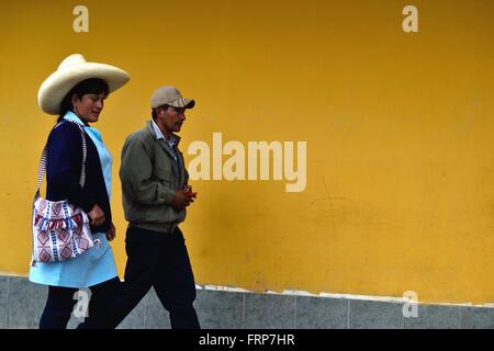 ' La Samaritana Square ' à HUANCABAMBA. .Département de Piura au Pérou Banque D'Images