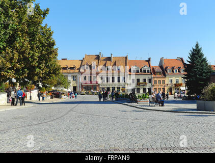 Sandomierz, Place de la vieille ville, podkarpackie voivodship, Pologne Banque D'Images