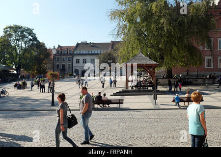 Sandomierz, Place de la vieille ville, podkarpackie voivodship, Pologne Banque D'Images