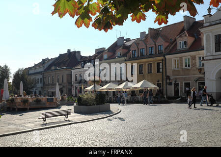 Sandomierz, Place de la vieille ville, podkarpackie voivodship, Pologne Banque D'Images