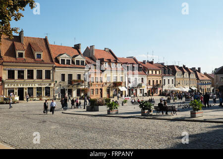 Sandomierz, Place de la vieille ville, podkarpackie voivodship, Pologne Banque D'Images