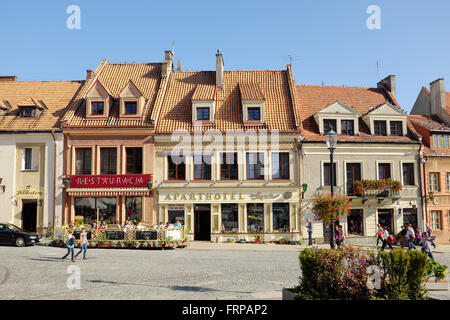 Sandomierz, Place de la vieille ville, podkarpackie voivodship, Pologne Banque D'Images