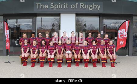 Twickenham, London, UK. 23 mars, 2016. Les universités britanniques et les collèges Sports Rugby finales. Action de l'équipe de Cardiff Metropolitan © Plus Sport Images/Alamy Live News Crédit : Action Plus de Sports/Alamy Live News Banque D'Images