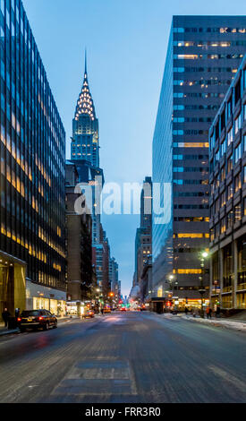 Le Chrysler Building, l'East Side de Manhattan, New York City, USA. Banque D'Images