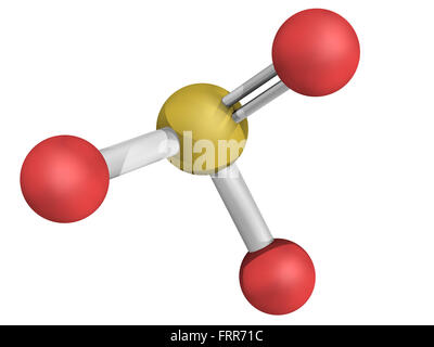 Structure chimique de sulfite (sulfites), de l'alimentation et de conservation du vin Banque D'Images